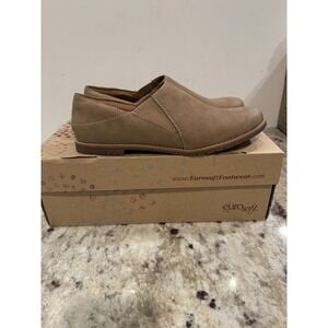 Euro Soft by Sofft Taupe Nubuck Suede Leather Shoes - Everett - Size 9.5 Comfort